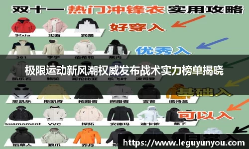 极限运动新风潮权威发布战术实力榜单揭晓